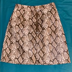 Snake print skirt xs